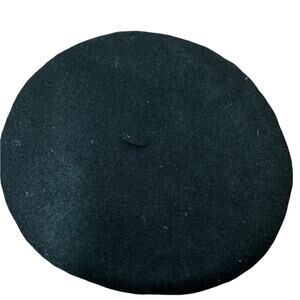 Vintage Jhats 100% Wool Beret Hat Paris Black One Size